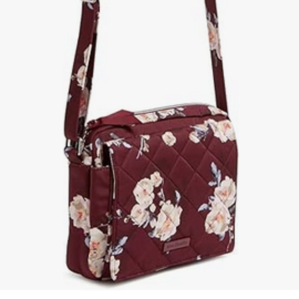 NEW Vera Bradley Maroon Twill Medium Hipster Crossbody - Picture 5 of 5